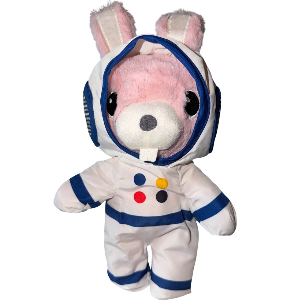 IKEA AFTONSPARV Plush Bunny 11" Pink Astronaut Space Suit Rabbit Soft Toy